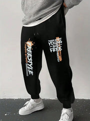 Young & Free Jet Black Joggers