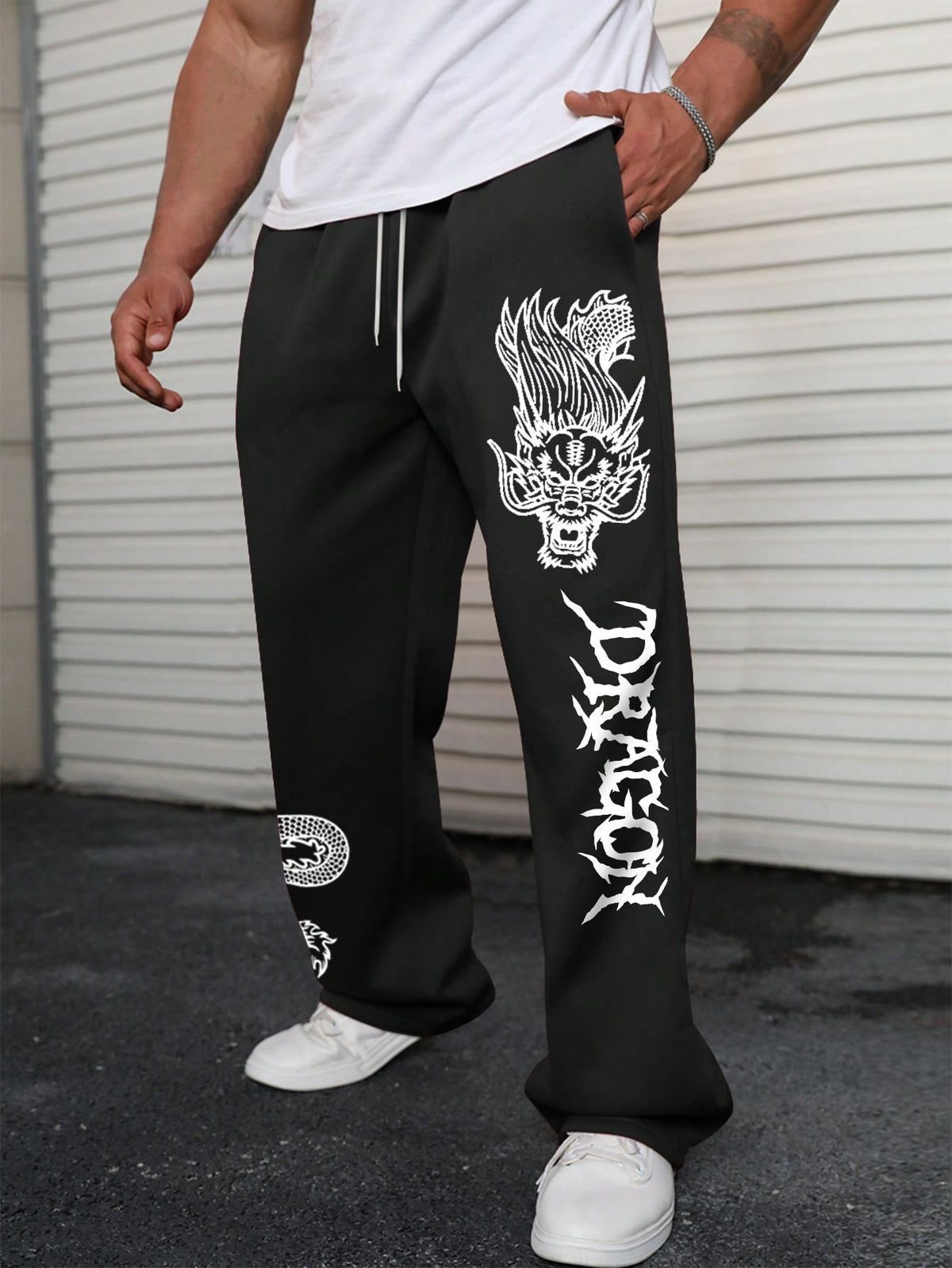 Dragon Wrath Jet Black Joggers