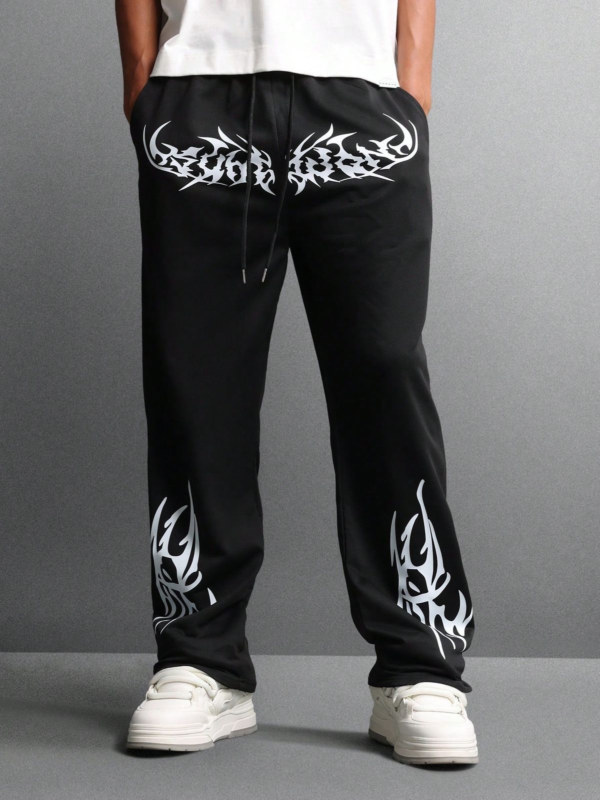 Twin Flame Jet Black Joggers